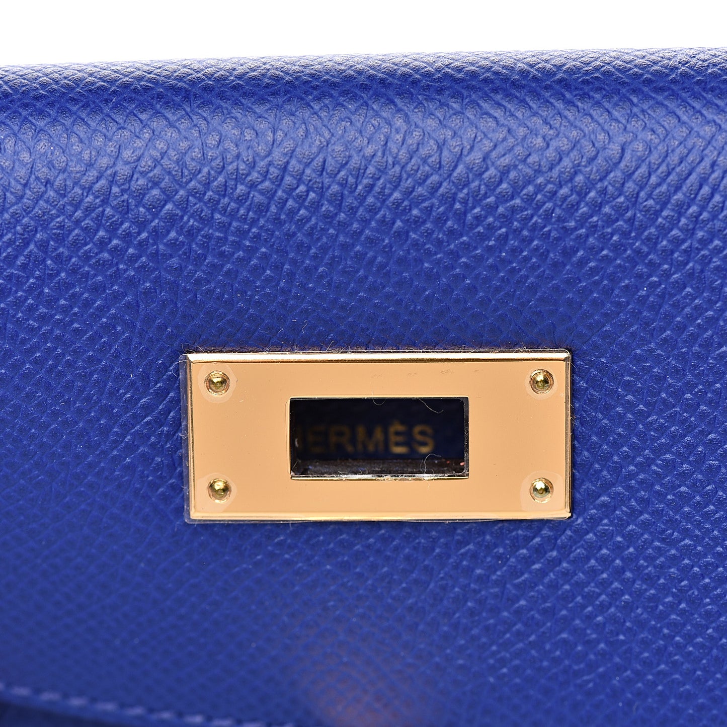 Epsom Horseshoe Kelly Sellier 32 Bleu Electrique Rose Sakura