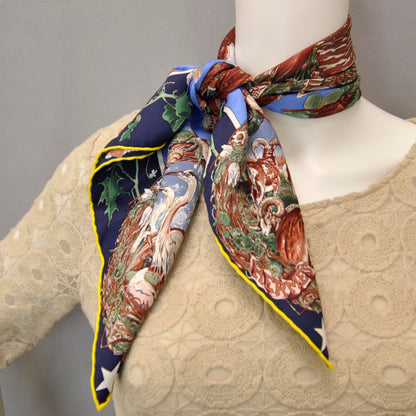 Hermes Silk Faune et Flore du Texas Scarf 70 9 of 9