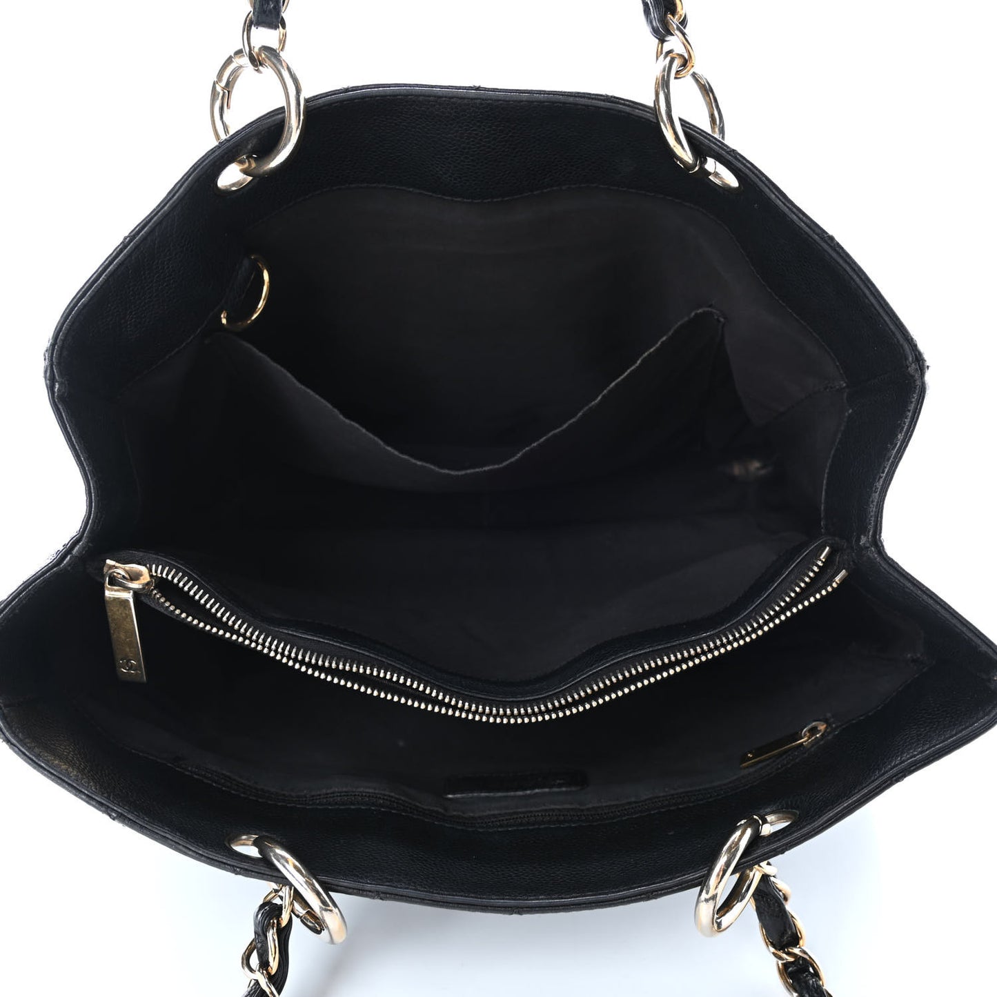 Caviar Quilted Grand Shopping Tote GST Black
