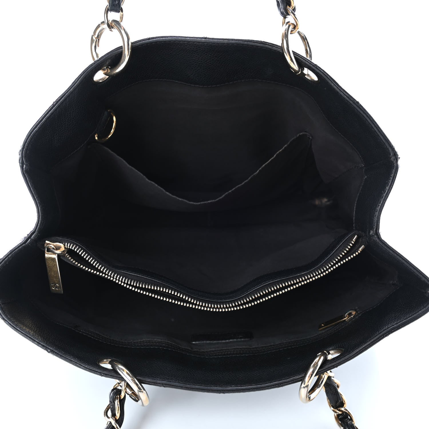 Chanel Caviar Quilted Grand Shopping Tote GST Black 4 of 8