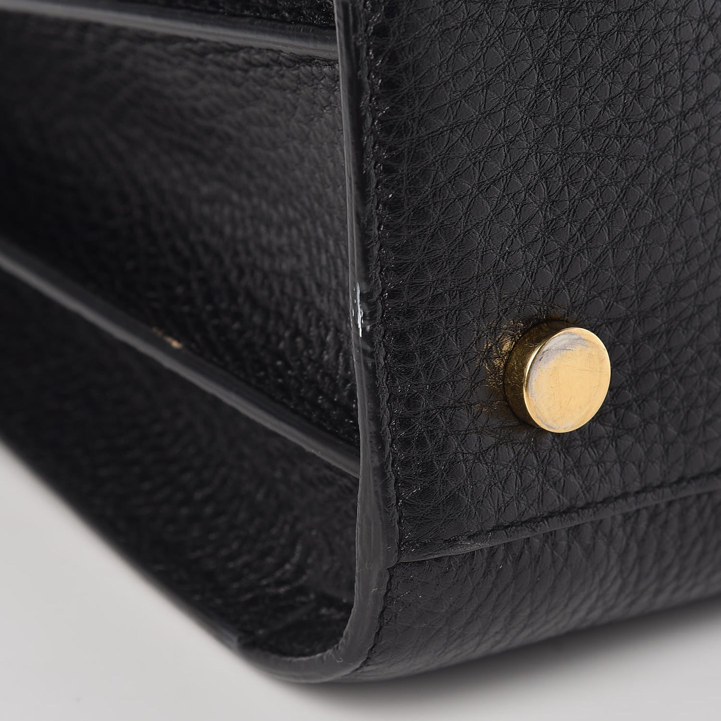 Grained Calfskin Large Sac De Jour Carryall Black