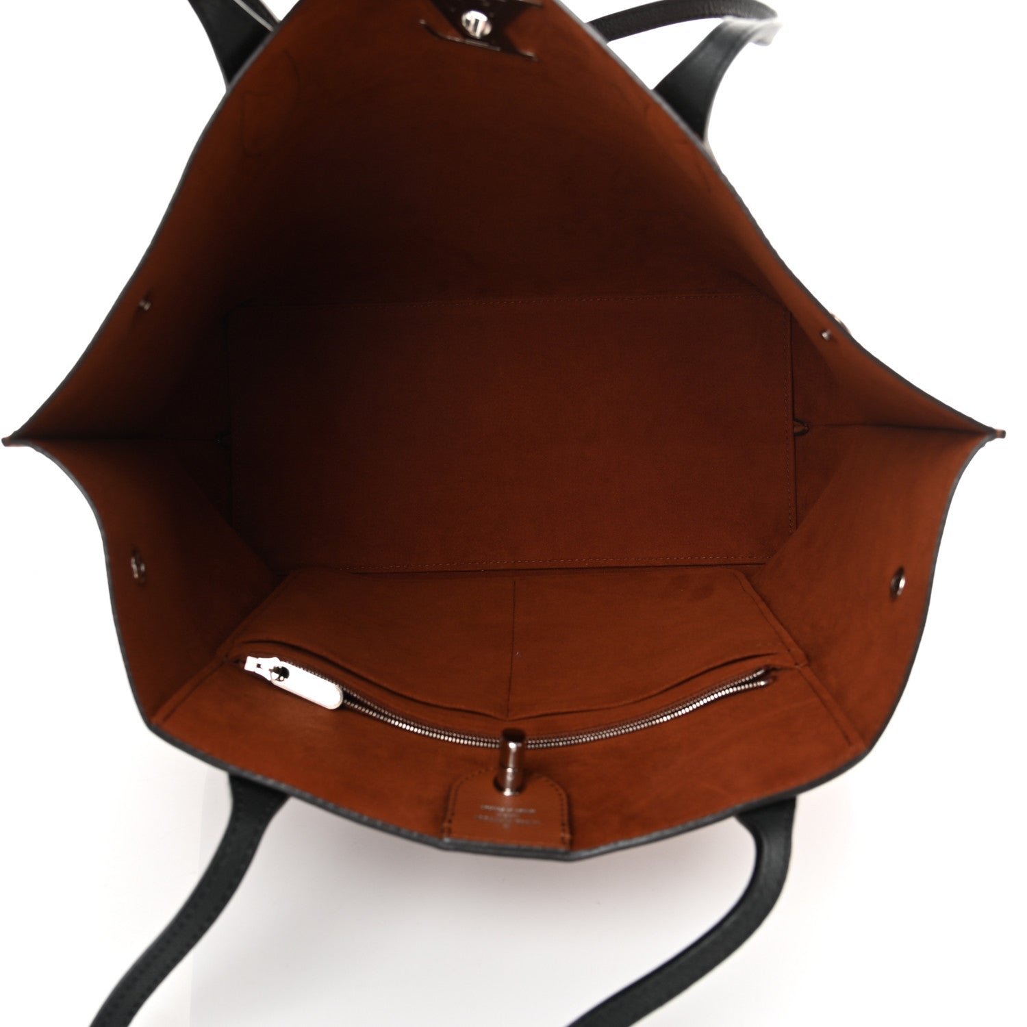 Louis Vuitton Calfskin Lockme Go Tote Caramel Creme Black 4 of 13