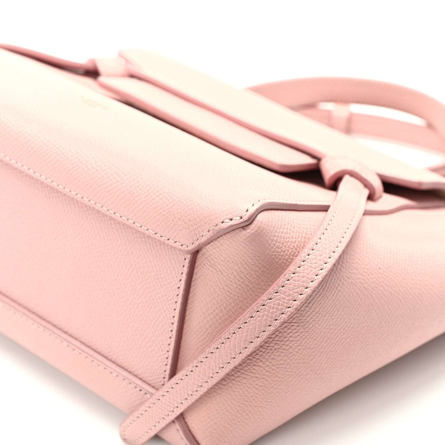 Celine Grained Calfskin Nano Belt Bag Vintage Pink 12 of 14