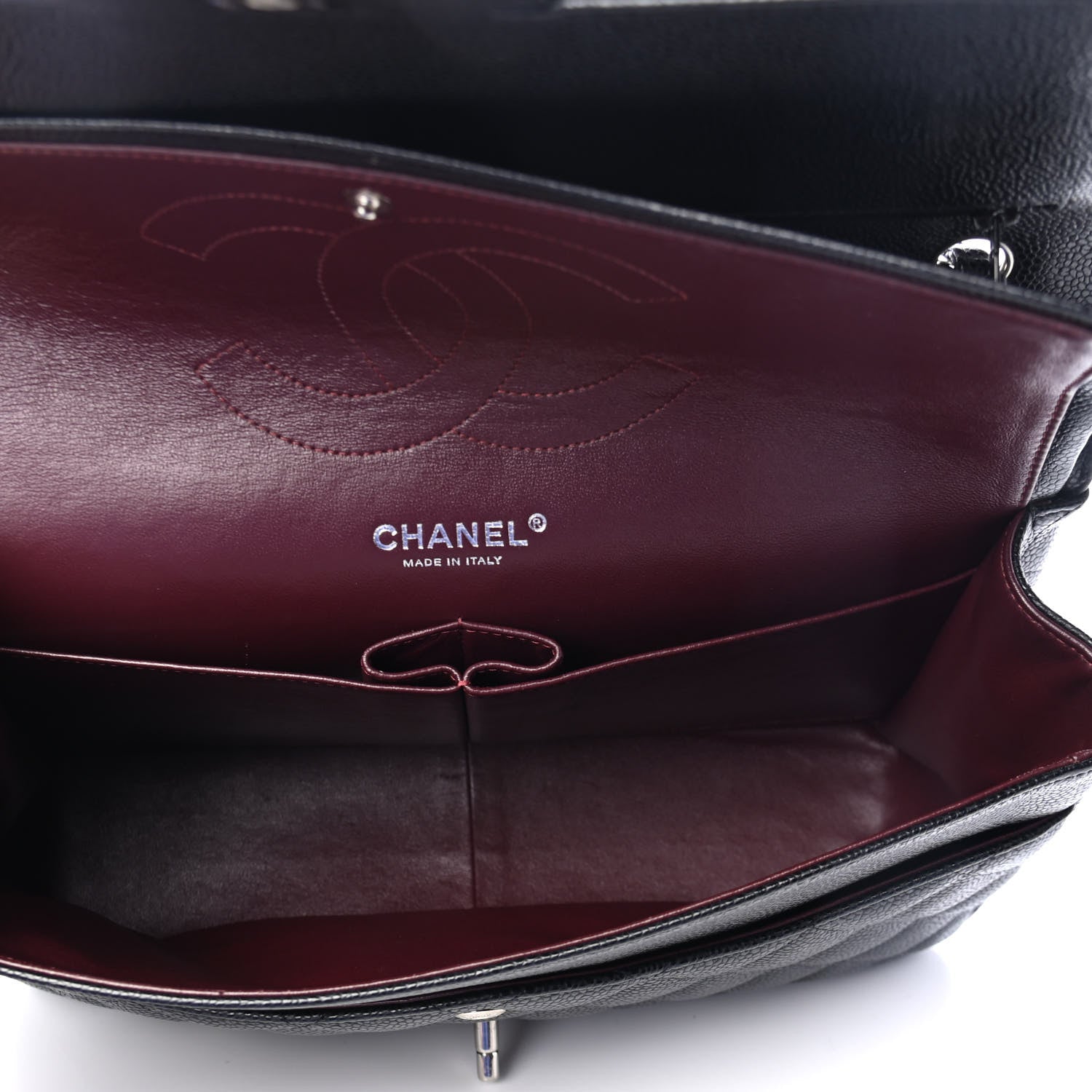 Chanel Caviar Quilted Jumbo Double Flap Black 4 of 4