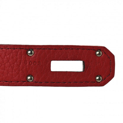Hermes Taurillon Clemence Bi-Color Jypsiere 31 Rouge Casaque Rouge H 7 of 11