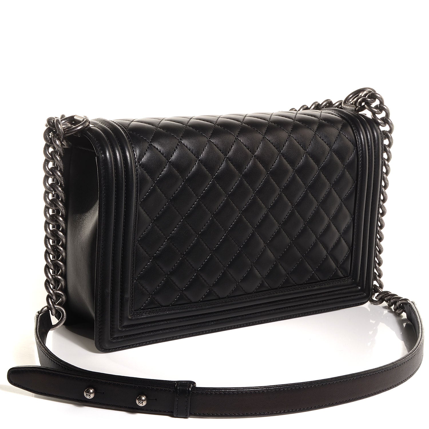 Chanel Lambskin Quilted New Medium Boy Flap Black 3 of 9
