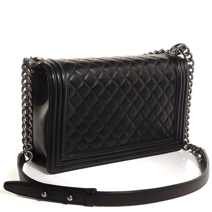 Chanel Lambskin Quilted New Medium Boy Flap Black 3 of 9
