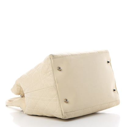 Christian Dior Lambskin Cannage Medium Soft Lady Dior Beige 4 of 18