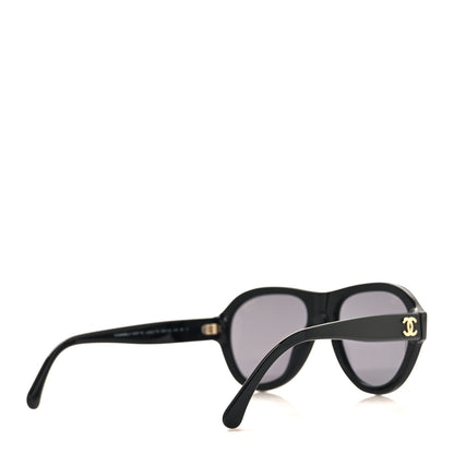 Chanel Acetate Strass Pilot Sunglasses 5467-B Black 4 of 7