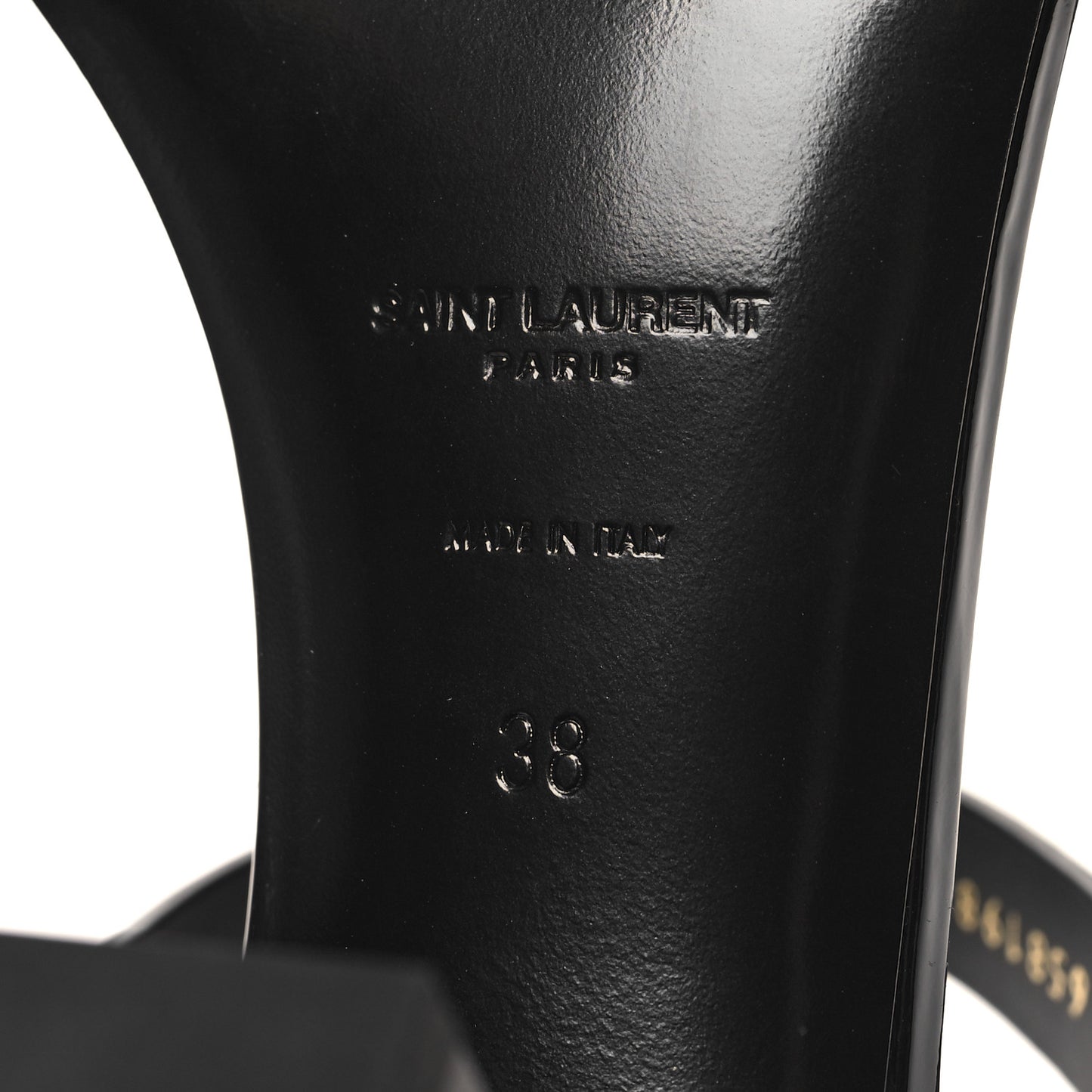 Calfskin Cassandra 75 Sandals 38 Black
