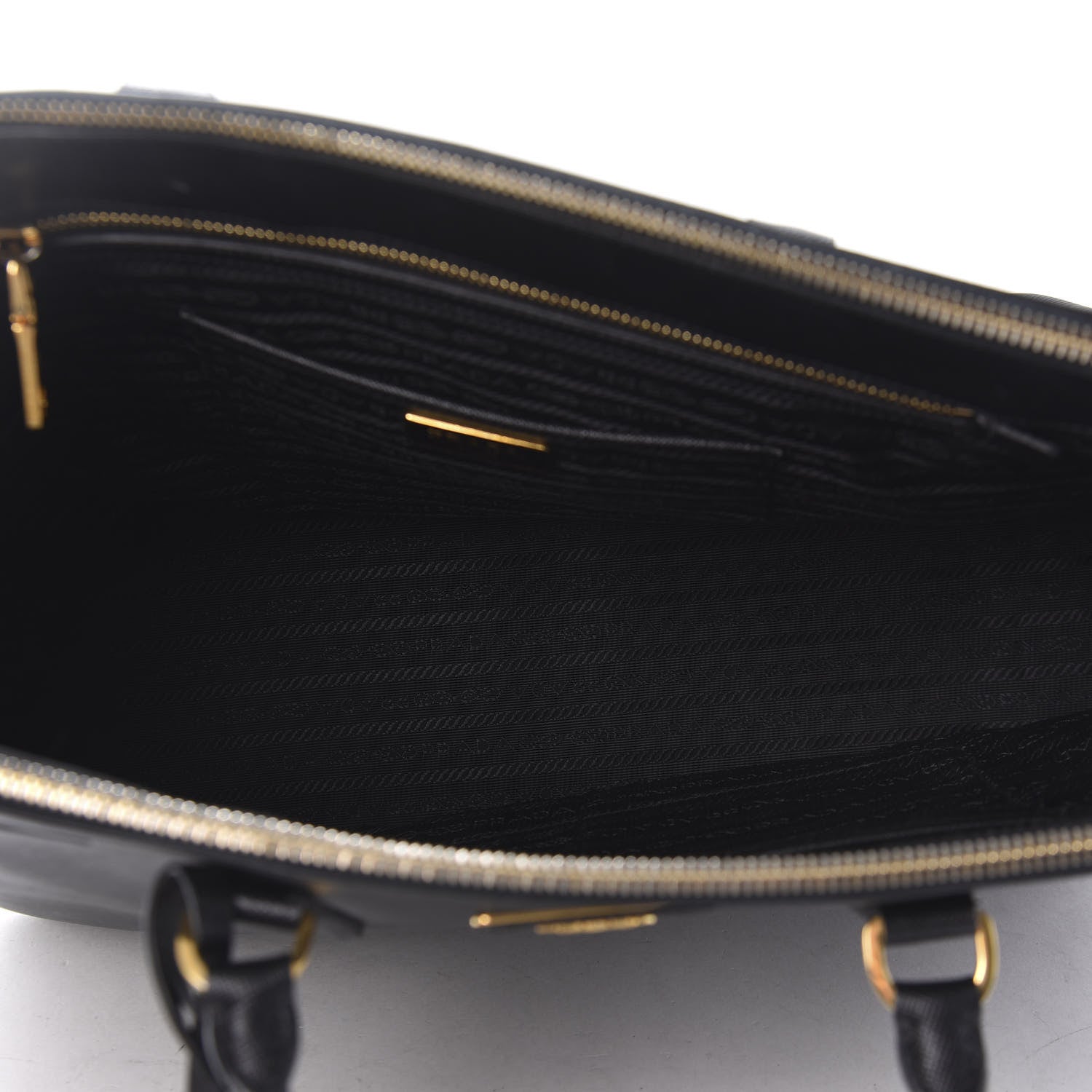 Prada Saffiano Large Galleria Double Zip Tote Black 6 of 10