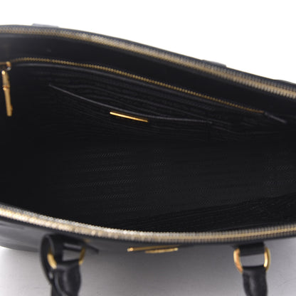 Prada Saffiano Large Galleria Double Zip Tote Black 6 of 10