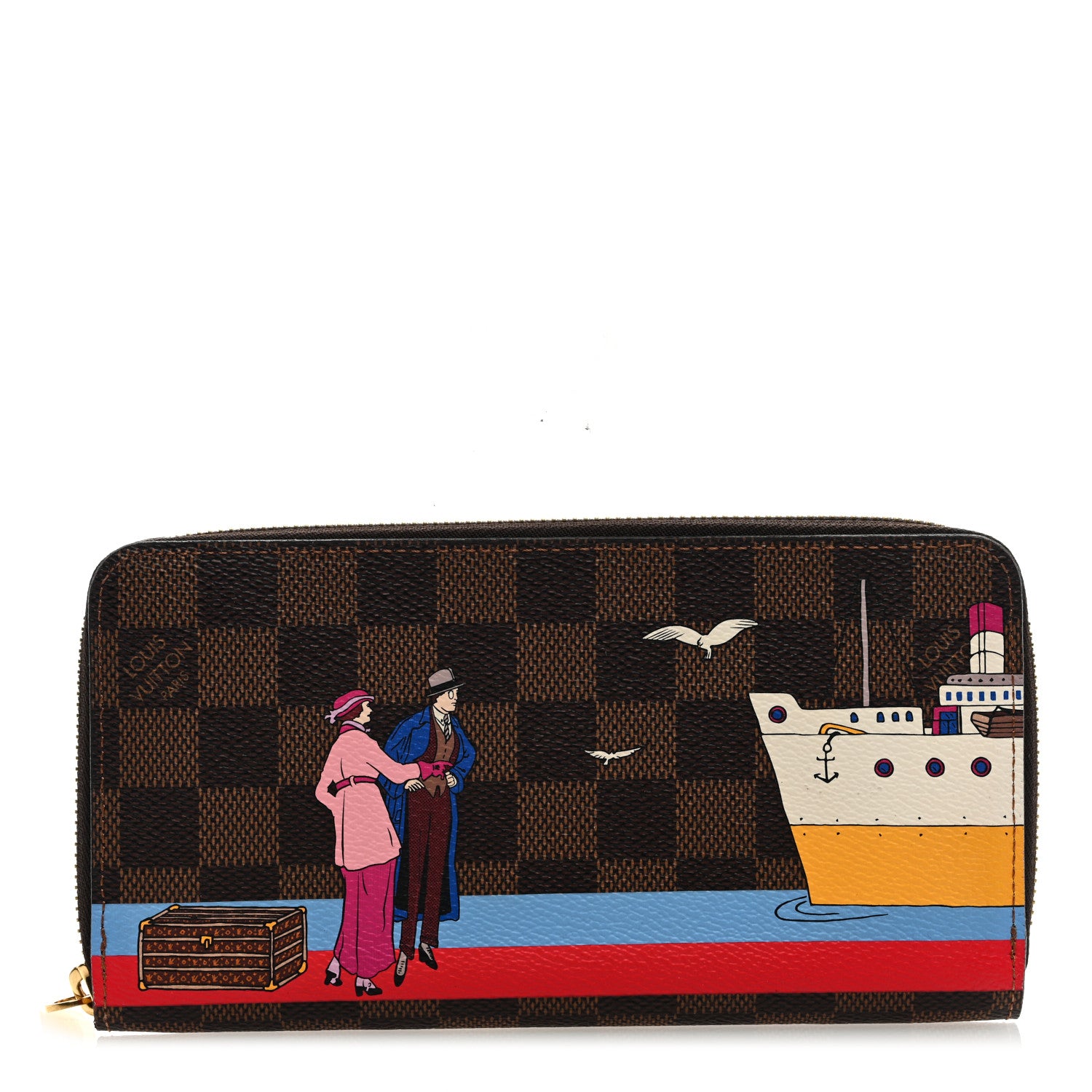 Louis Vuitton Monogram 2016 Christmas Animation Zippy Wallet Rouge 1 of 6