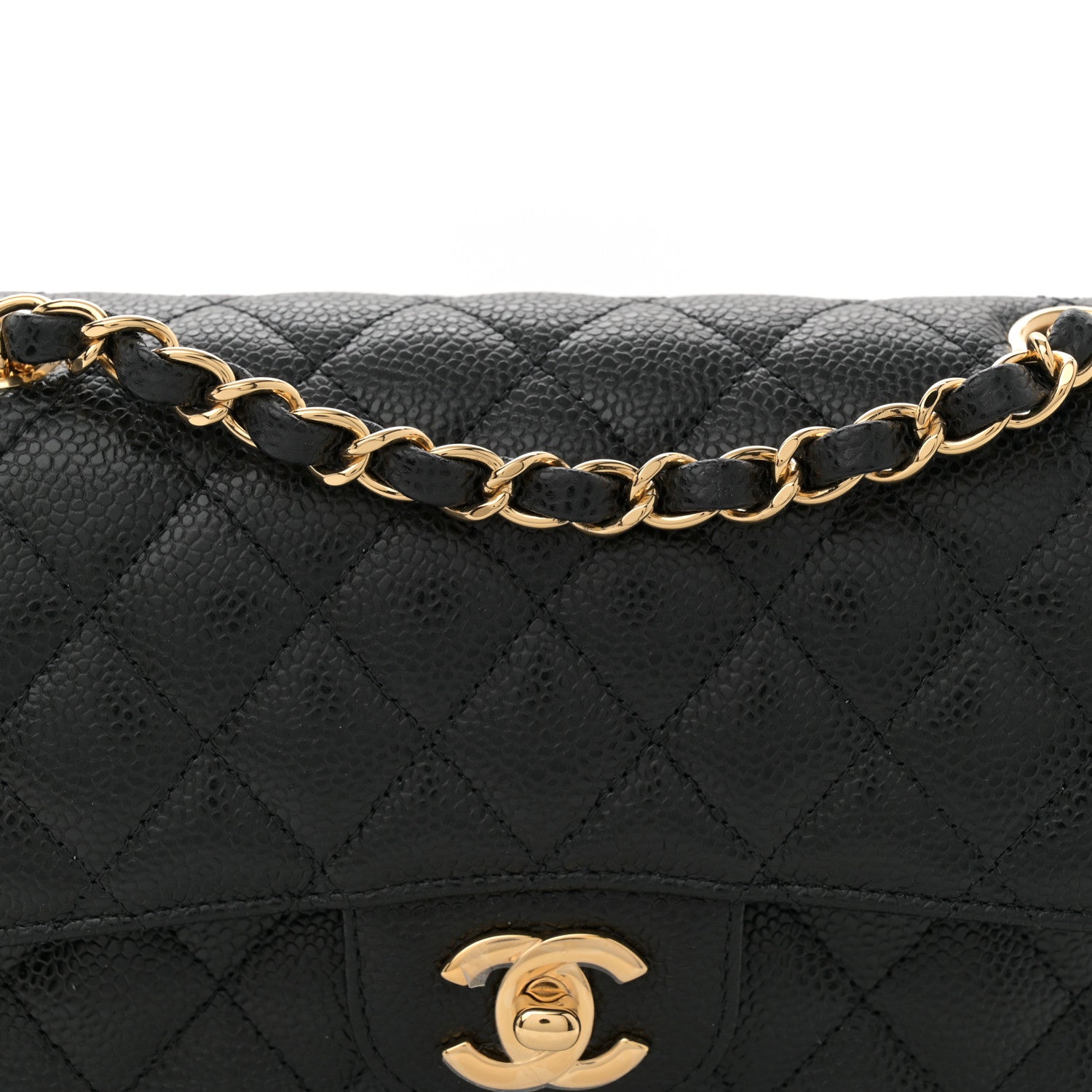 Chanel Caviar Quilted Small Double Flap Black 8 of 11