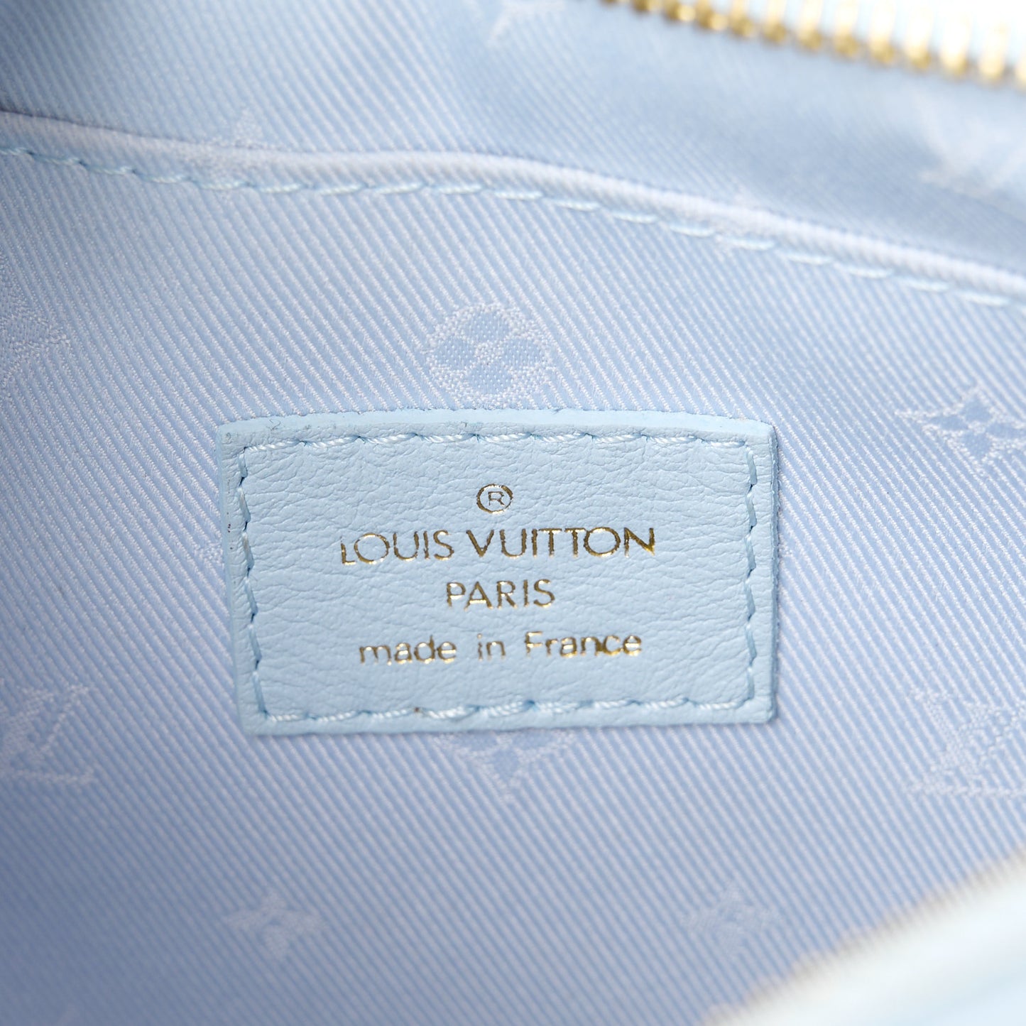 Calfskin Bubblegram Over The Moon Ice Blue