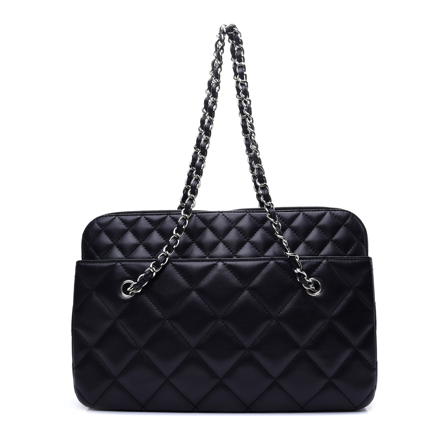 Calfskin Quilted In The Business Tote Black