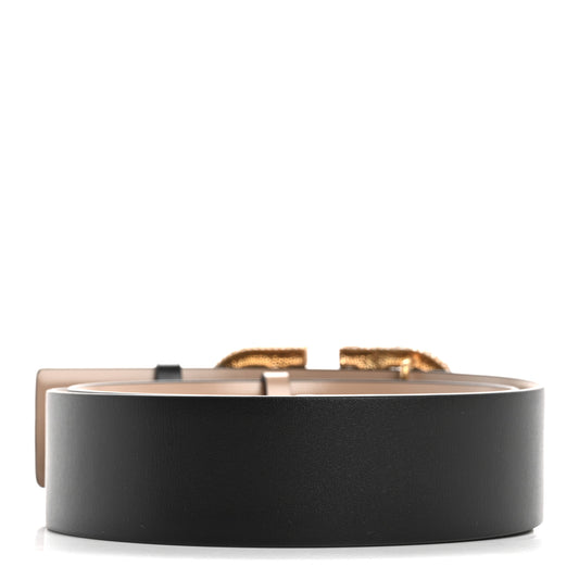 Calfskin Crystal VLogo 40mm Belt 95 38 Black Poudre
