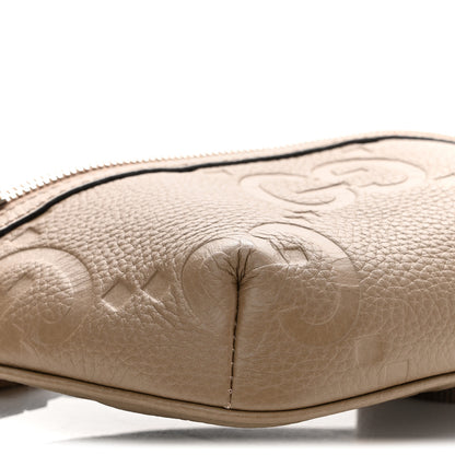 Gucci Piuma Calfskin Jumbo GG Embossed Small Belt Bag Good Taupe 9 of 10