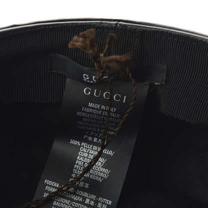 Gucci Calfskin Studded Cellarius Hat XL Black 8 of 9