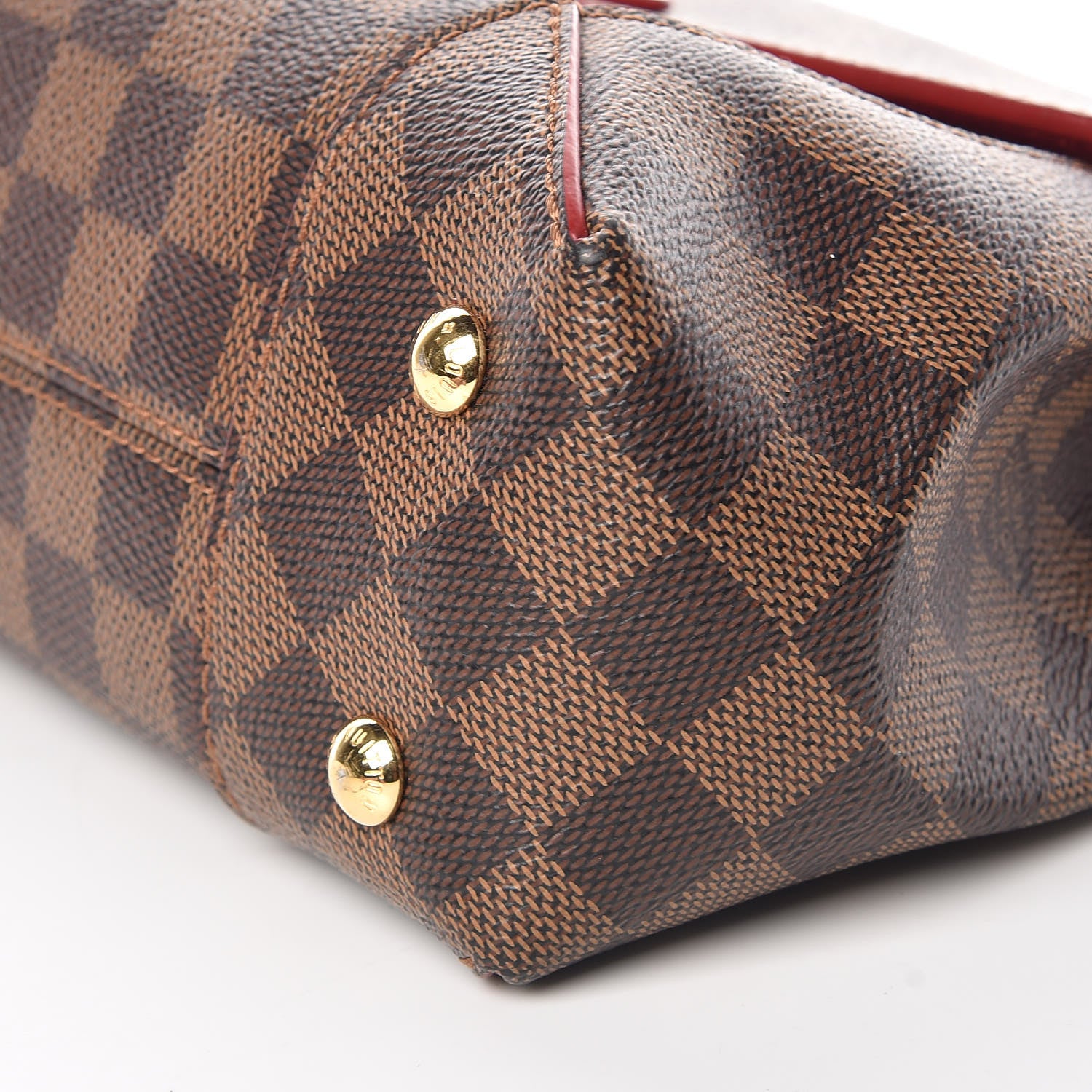Louis Vuitton Damier Ebene Caissa Clutch Cherry 9 of 9