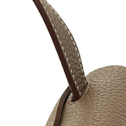 Hermes Taurillon Clemence Halzan 31 GM Etoupe 14 of 15