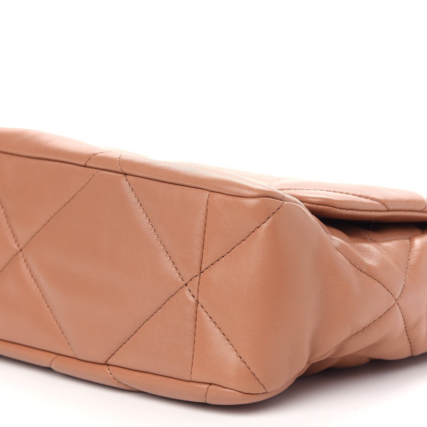Chanel Lambskin Quilted Large Chanel 19 Flap Brown 9 of 9