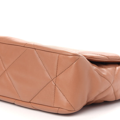 Chanel Lambskin Quilted Large Chanel 19 Flap Brown 9 of 9