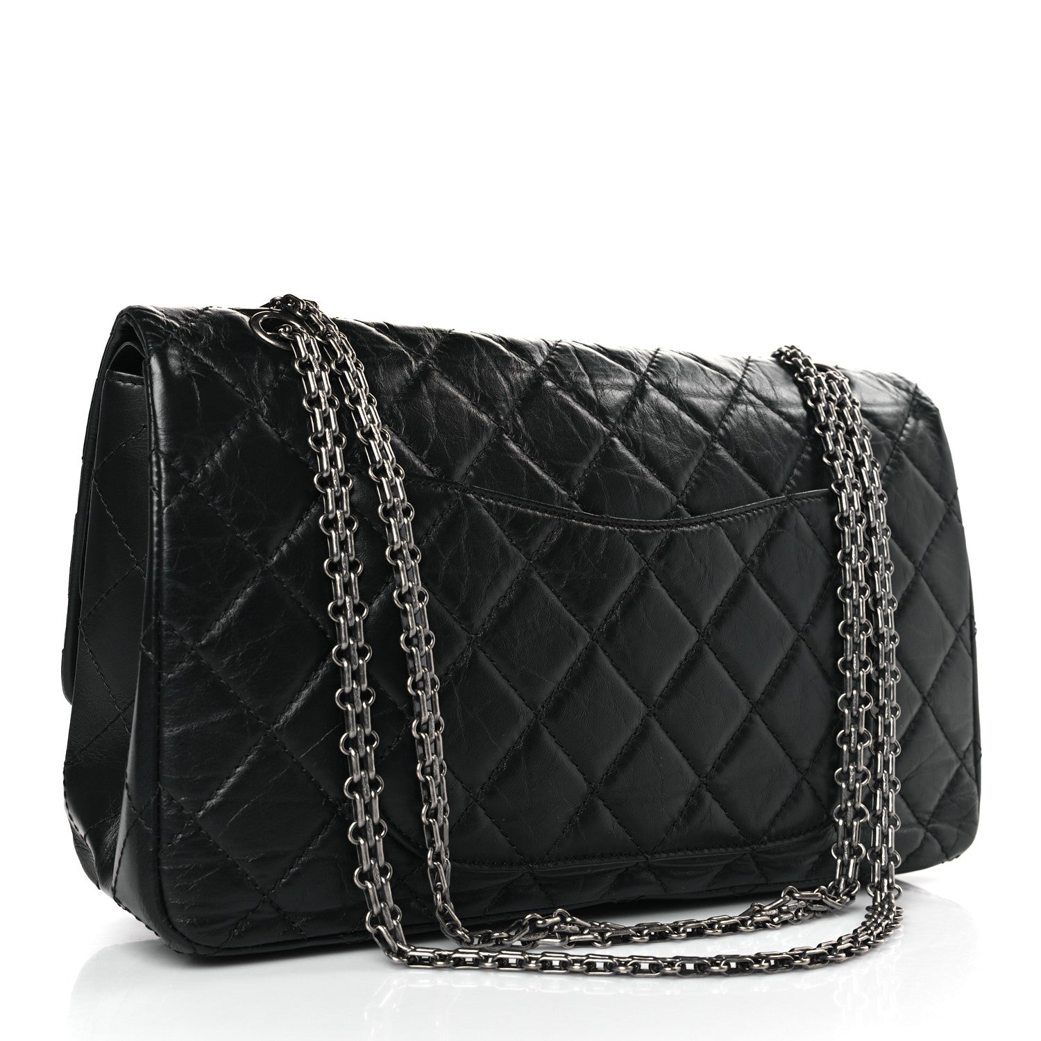 Chanel Aged Calfskin Quilted 2.55 Reissue 227 Flap Black 3 of 9