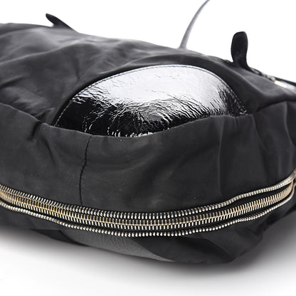 Prada Tessuto Nylon Vernice Tote Black 8 of 10