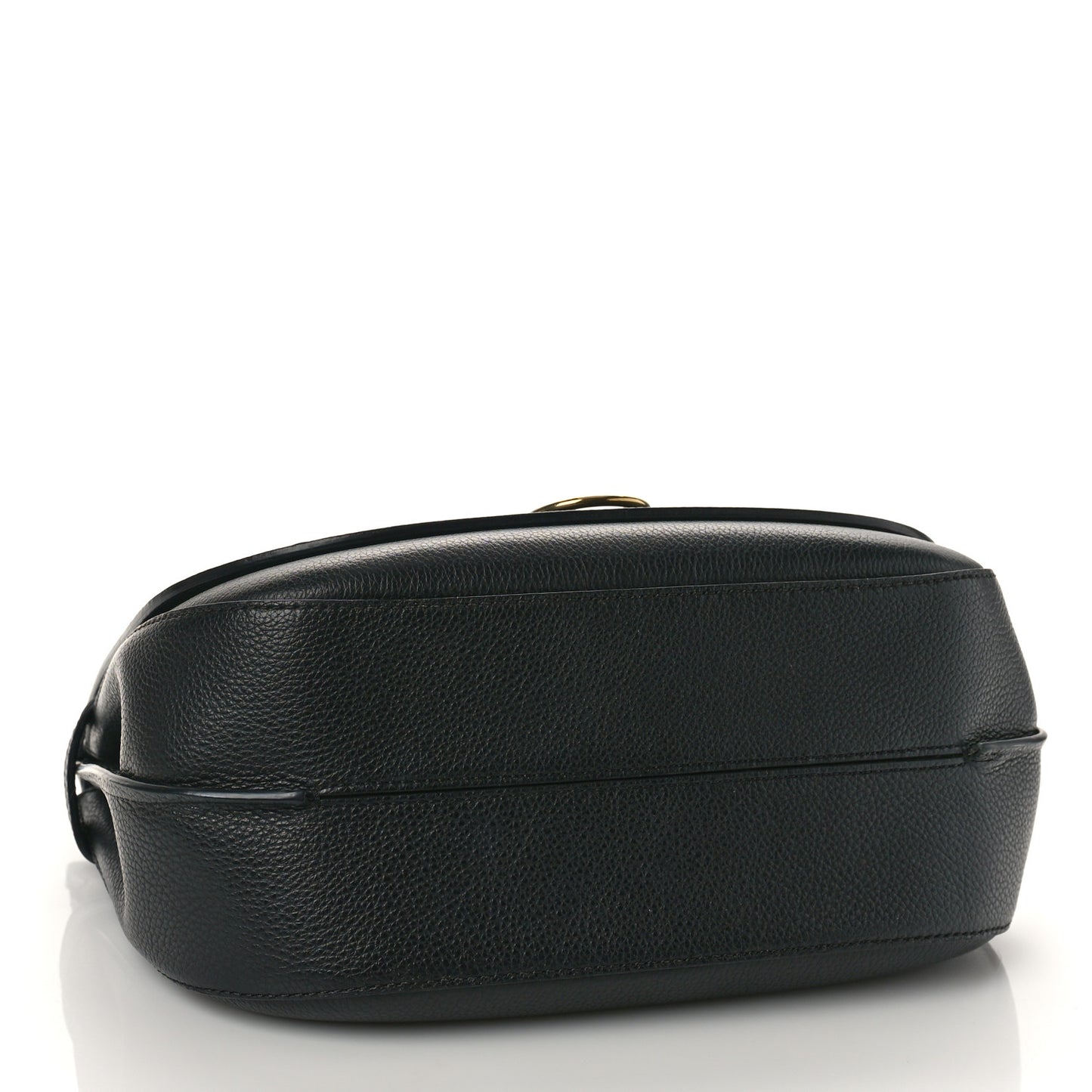 Small Classic Grain Calfskin Amberley Satchel Black