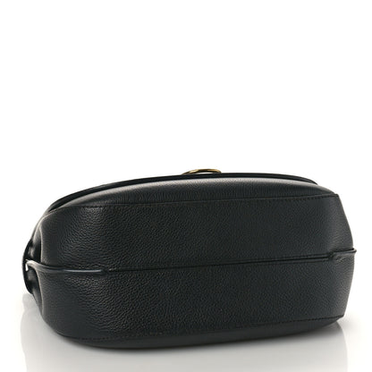 Mulberry Small Classic Grain Calfskin Amberley Satchel Black 4 of 8