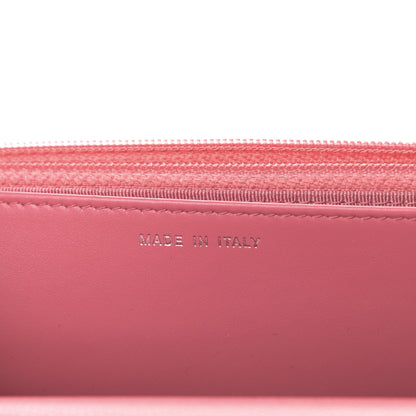 Chanel Caviar Chevron Quilted Wallet On Chain WOC Pink 7 of 13