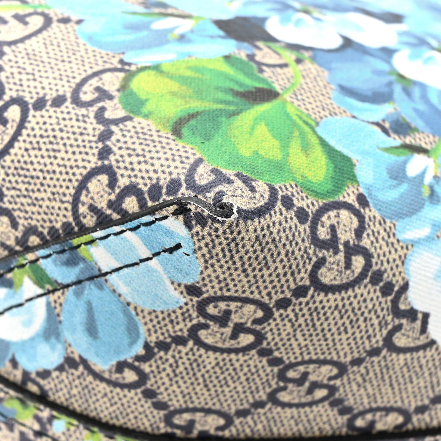 Gucci GG Supreme Monogram Blooms Medium Reversible Tote Beige Blue 19 of 20