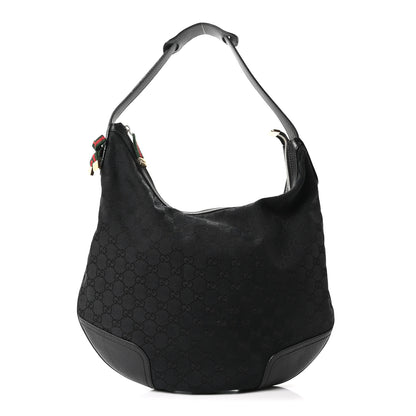 Gucci Monogram Large Princy Hobo Black 1 of 10