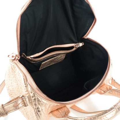 Alexander Wang Metallic Pebbled Lambskin Rockie Rose Gold 5 of 8