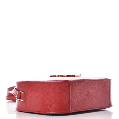 Saint Laurent Grain De Poudre Small Classic Monogram Camera Bag New Red 4 of 9