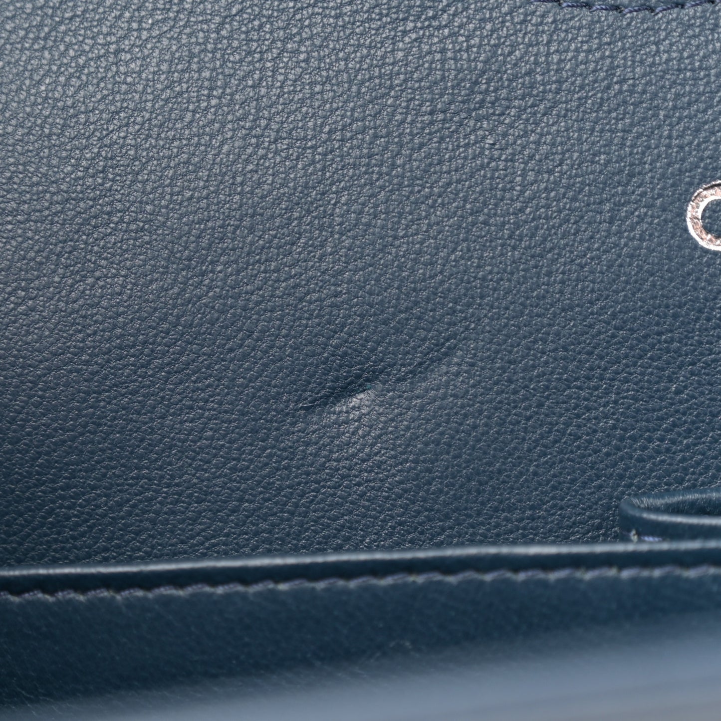 Caviar Quilted Jumbo Double Flap Navy