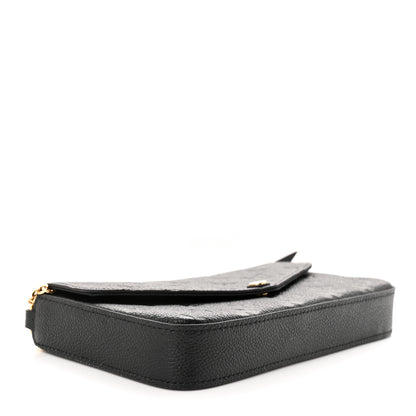Louis Vuitton Empreinte Pochette Felicie Chain Wallet Black 5 of 11