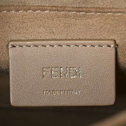 Fendi X FILA Vitello Liberty Mania Bi-Color FF 1974 Embossed Kan I Shoulder Bag White Nebula Multicolor 6 of 12