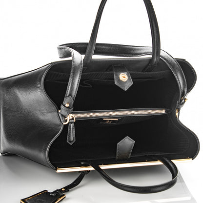Fendi Vitello Elite Medium 2Jours Tote Black 6 of 7