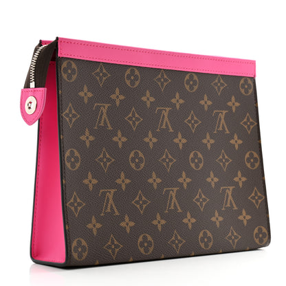 Louis Vuitton Monogram Macassar Pochette Voyage MM Fuchsia 3 of 6