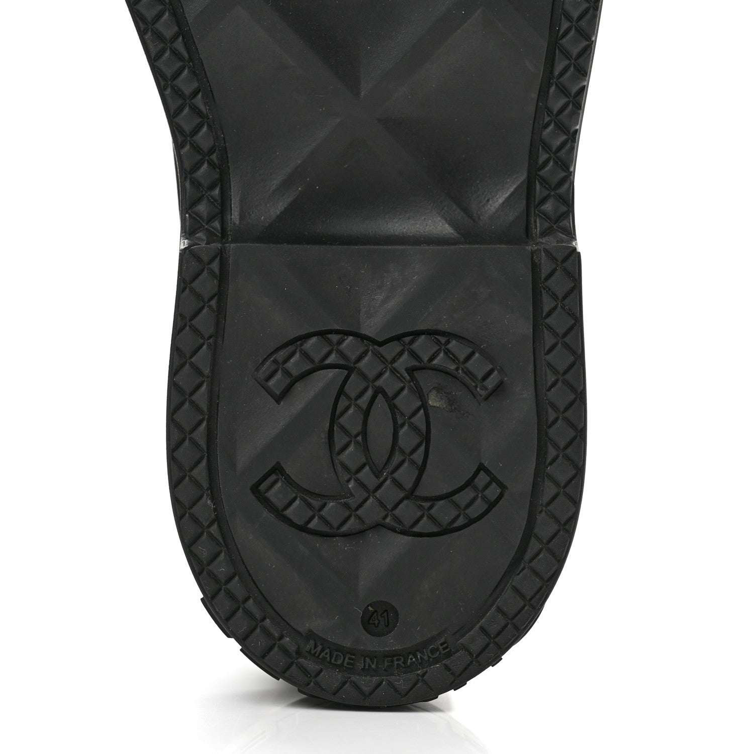 Chanel Caoutchouk CC High Boots 41 Black 8 of 10