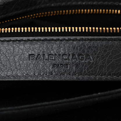 Balenciaga Agneau Giant 12 Gold Hardware Envelope Strap Clutch Gris Fossile 7 of 11