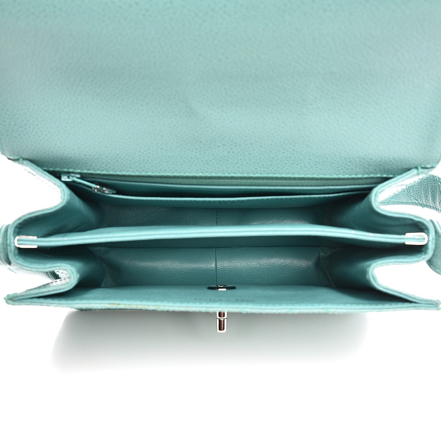 Caviar Flap Shoulder Bag Green