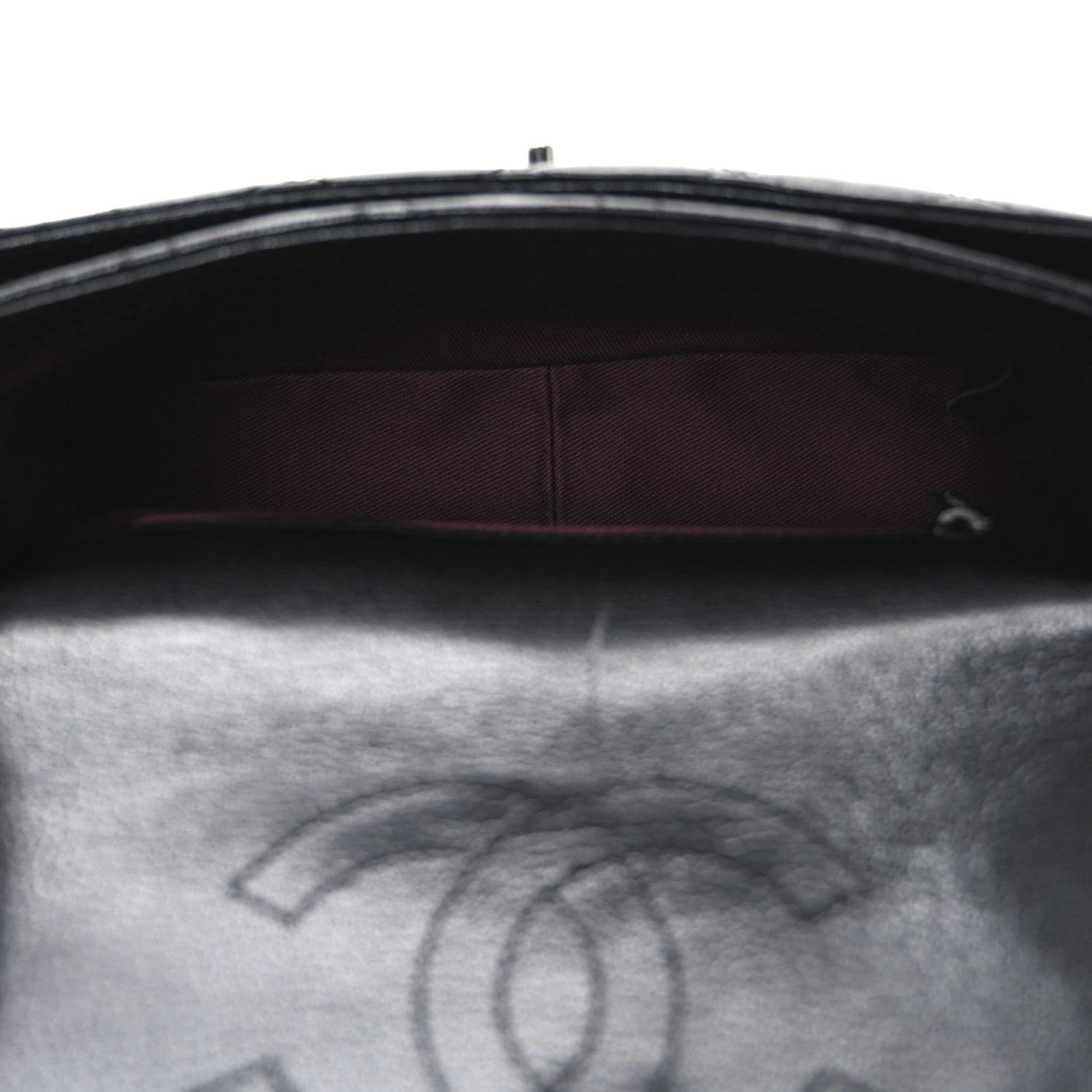 Chanel Shiny Goatskin Quilted Small Double Carry Waist Chain Flap Black 5 of 11