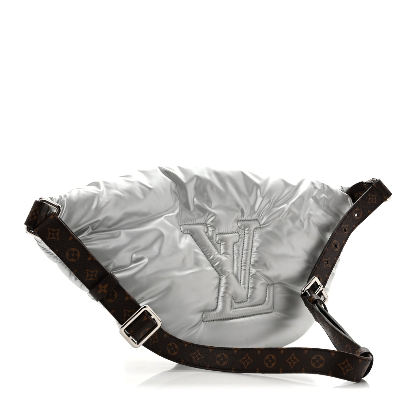 Econyl Monogram Pillow Bumbag Silver