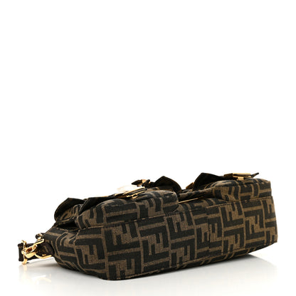Fendi Fabric Jacquard FF 1974 Multipocket Baguette Tobacco Moro 4 of 12