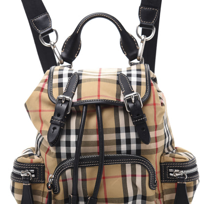 Burberry Vintage Check Small Rucksack Backpack Black 8 of 8