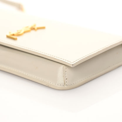 Saint Laurent Smooth Calfskin Monogram Phone Holder Crossbody Crema Soft 6 of 9