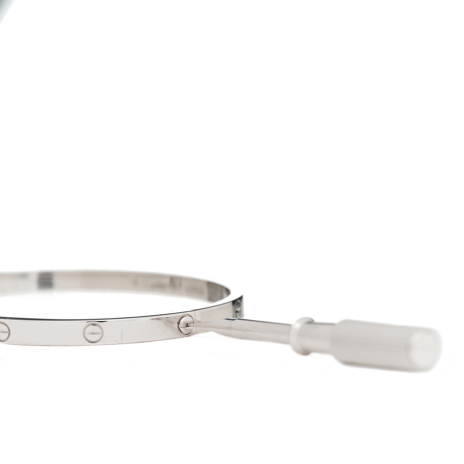 Cartier 18K White Gold Small LOVE Bracelet 16 3 of 4